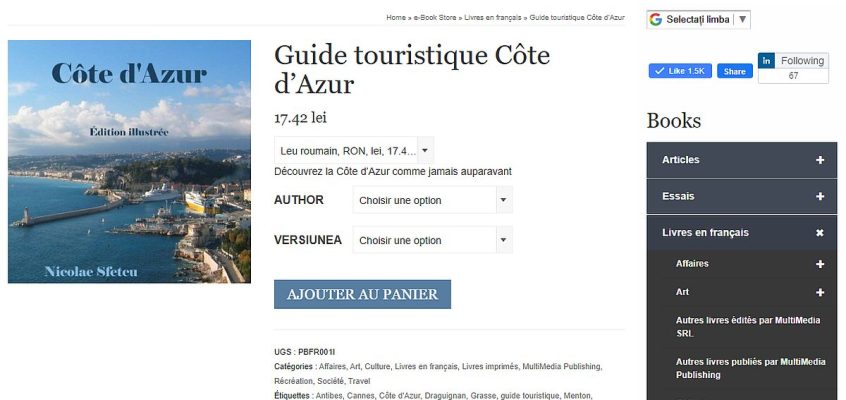 Guide touristique Côte d'Azur