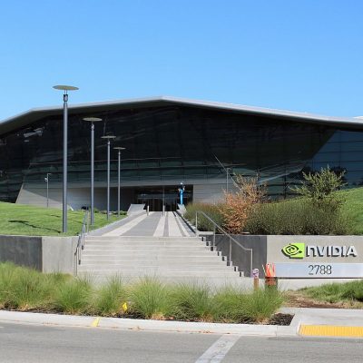 Entrance of Endeavor headquarters building in 2018