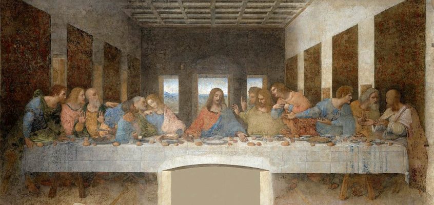 Cina cea de Taină. Artist: Leonardo da Vinci.