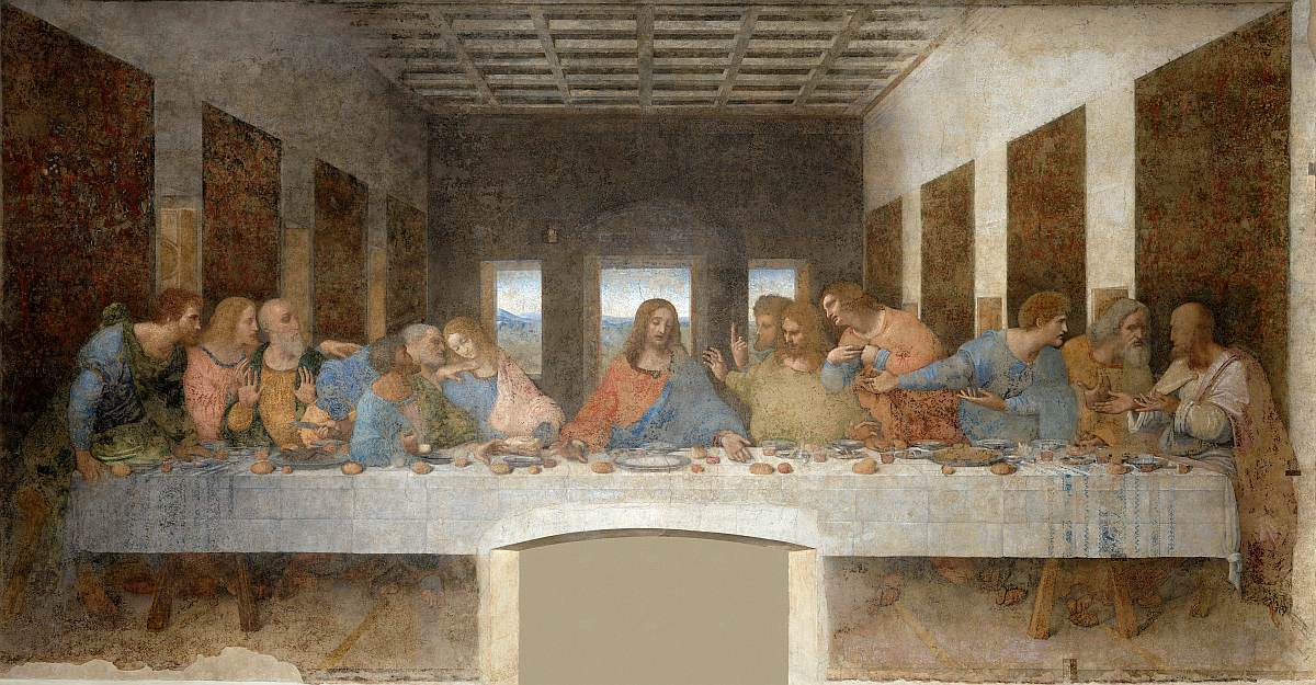 Cina cea de Taină. Artist: Leonardo da Vinci.