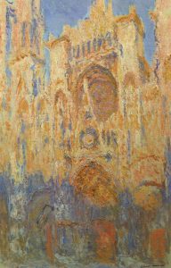 Catedrala din Rouen, Fațadă (Apus de soare). Artist: Claude Monet