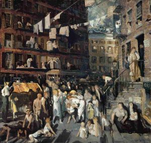 Locuitorii din Cliff. Artist: George Bellows