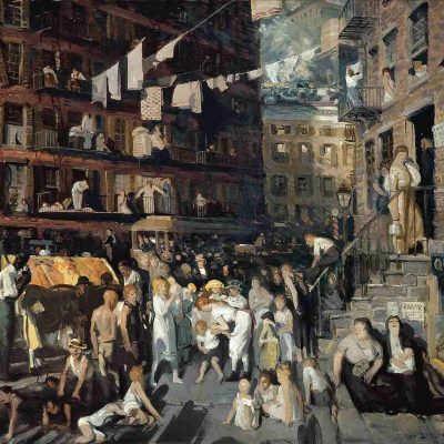 Locuitorii din Cliff. Artist: George Bellows