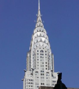 Partea de sus a clădirii Chrysler, New York City, NY