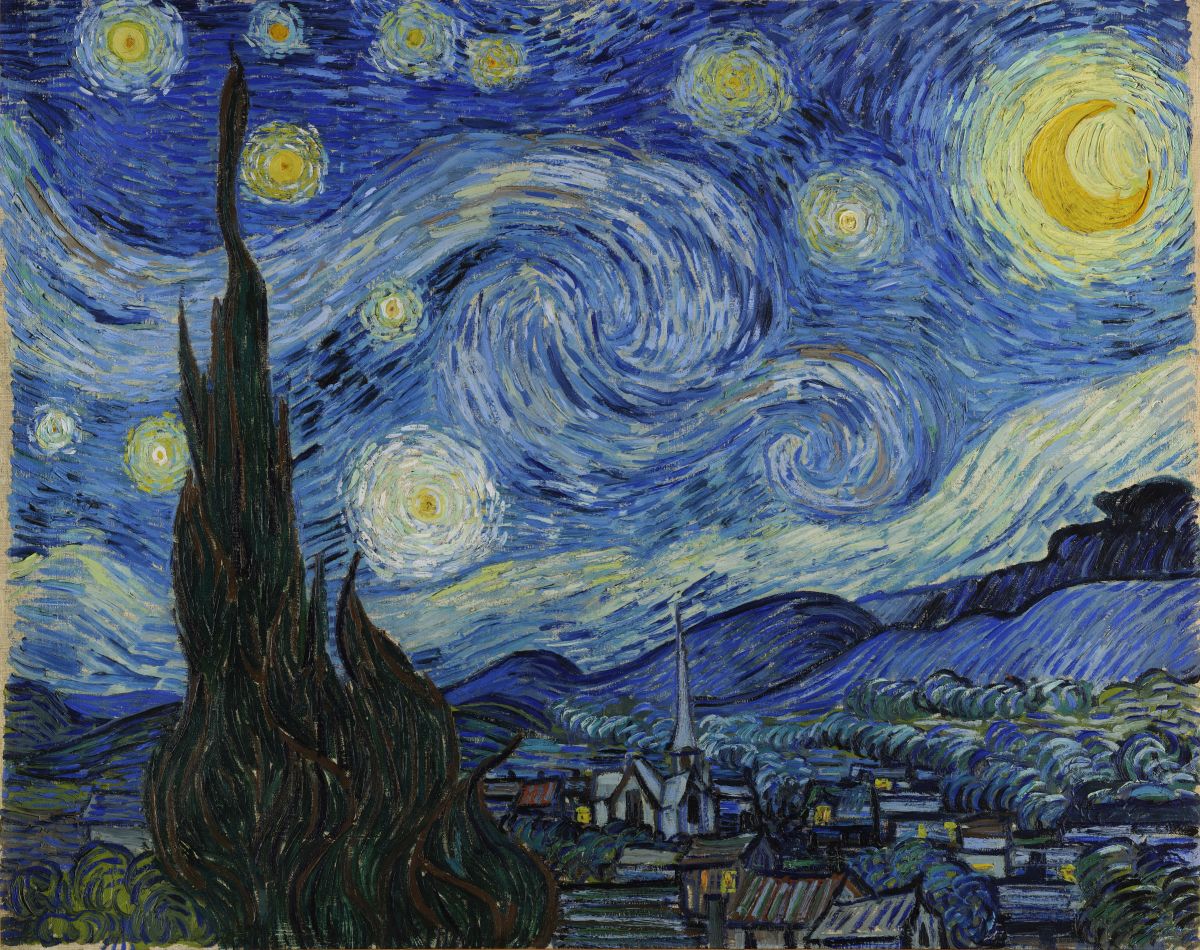 Noaptea înstelată. Artist: Vincent van Gogh