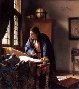 Geograful. Artist: Johannes Vermeer.
