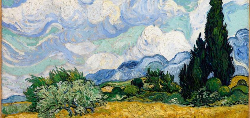 Câmp de grâu cu chiparoși. Artist: Vincent van Gogh