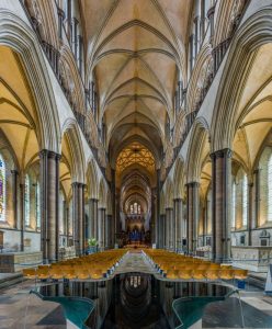 Naosul Catedralei Salisbury, Wiltshire, Marea Britanie