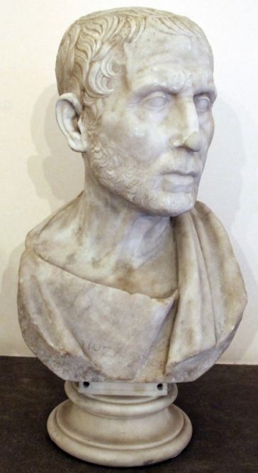 Posidonius, ancient Roman busts in the Museo Archeologico