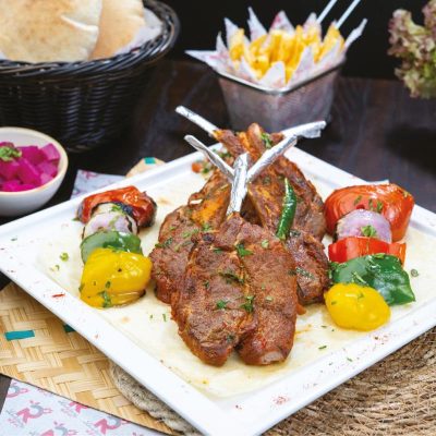 Lamb chops platter
