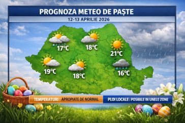 Prognoza meteo de Paște 2026