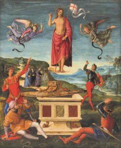 Resurrection of Jesus Christ (Kinnaird Resurrection) by Raphael, 1502