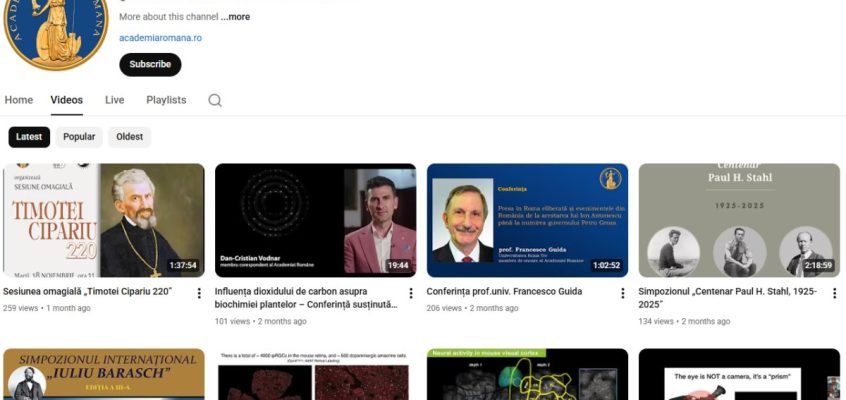 YouTube - Academia Română