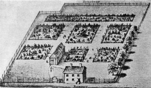 Vauxhall Garden din New York în 1803 - de pe un vechi imprimeu